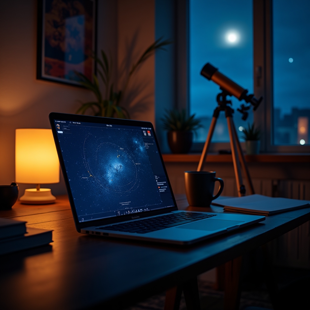 Online astronomický webinář